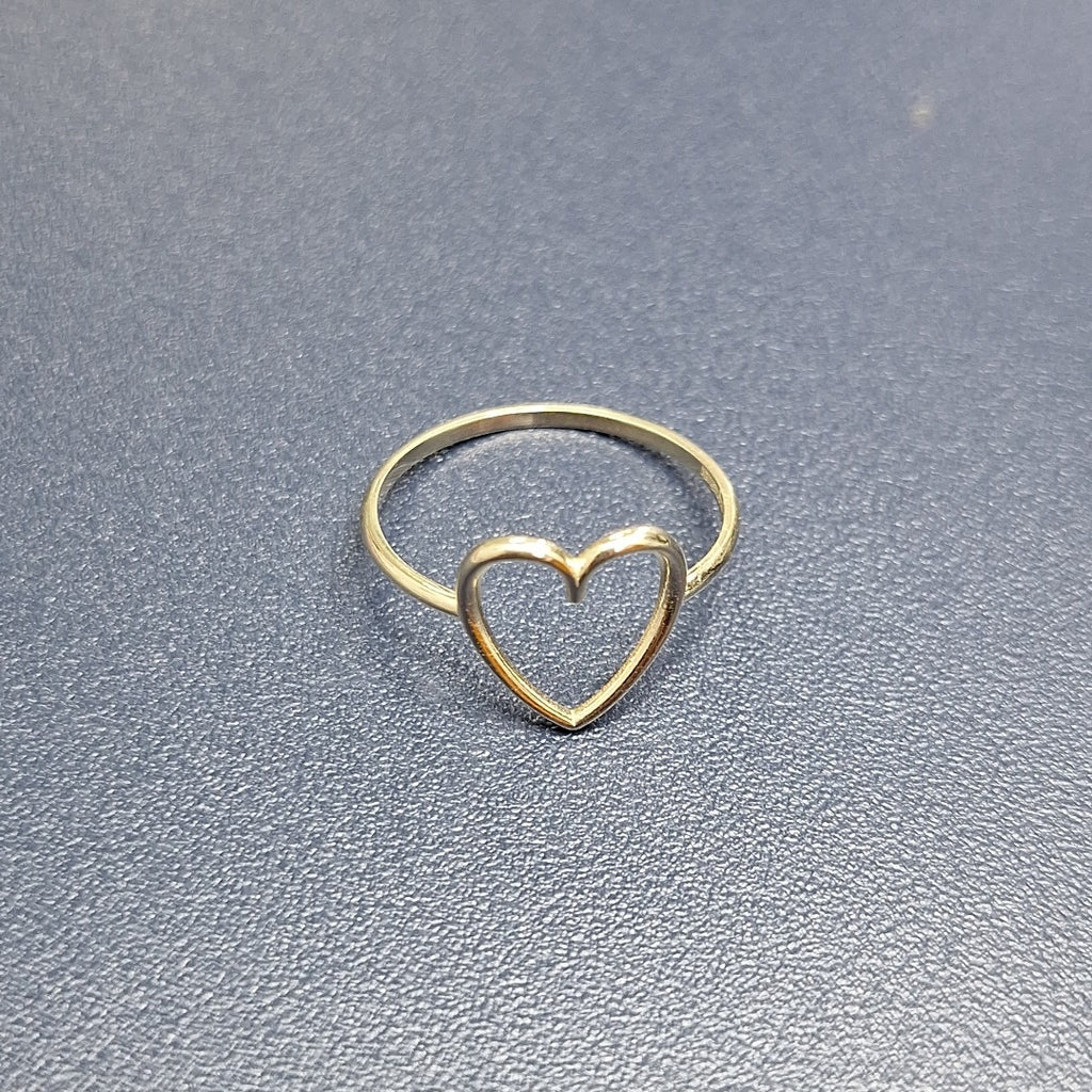 ANILLOS ANILLITO FIG CORAZON 10K TALLA 7 0.8 GR (NUEVO)