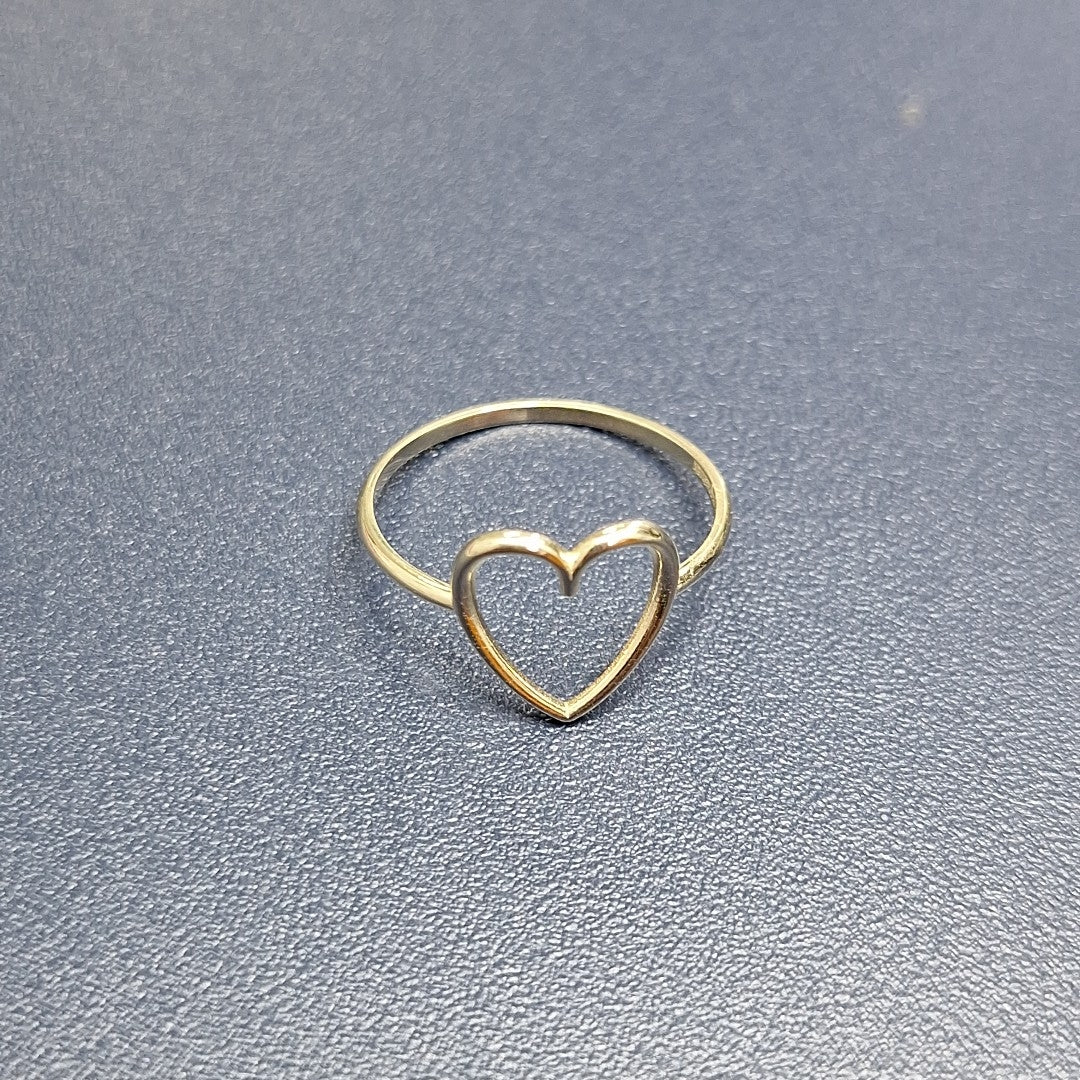 ANILLOS ANILLITO FIG CORAZON 10K TALLA 7 0.8 GR (NUEVO)