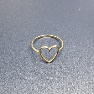 ANILLOS ANILLITO FIG CORAZON 10K TALLA 7 0.8 GR (NUEVO)