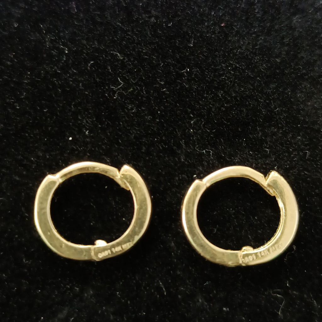 ARETES HUGGIE 14K 1.3 GR (NUEVO)