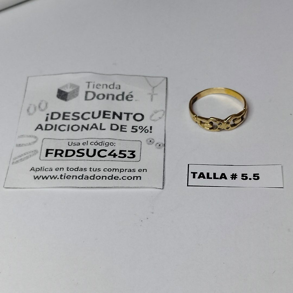 ANILLITO ORO 14 K 1.7 GRMS (SEMINUEVO)