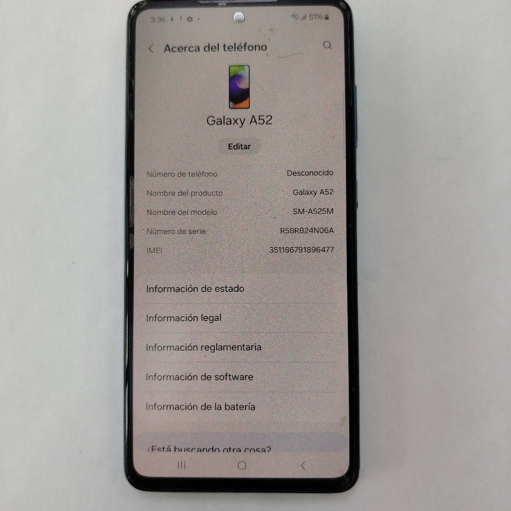 CELULAR OTRAS MARCAS OTROS MODELOS 128 GB 6 GB RAM (SEMINUEVO)