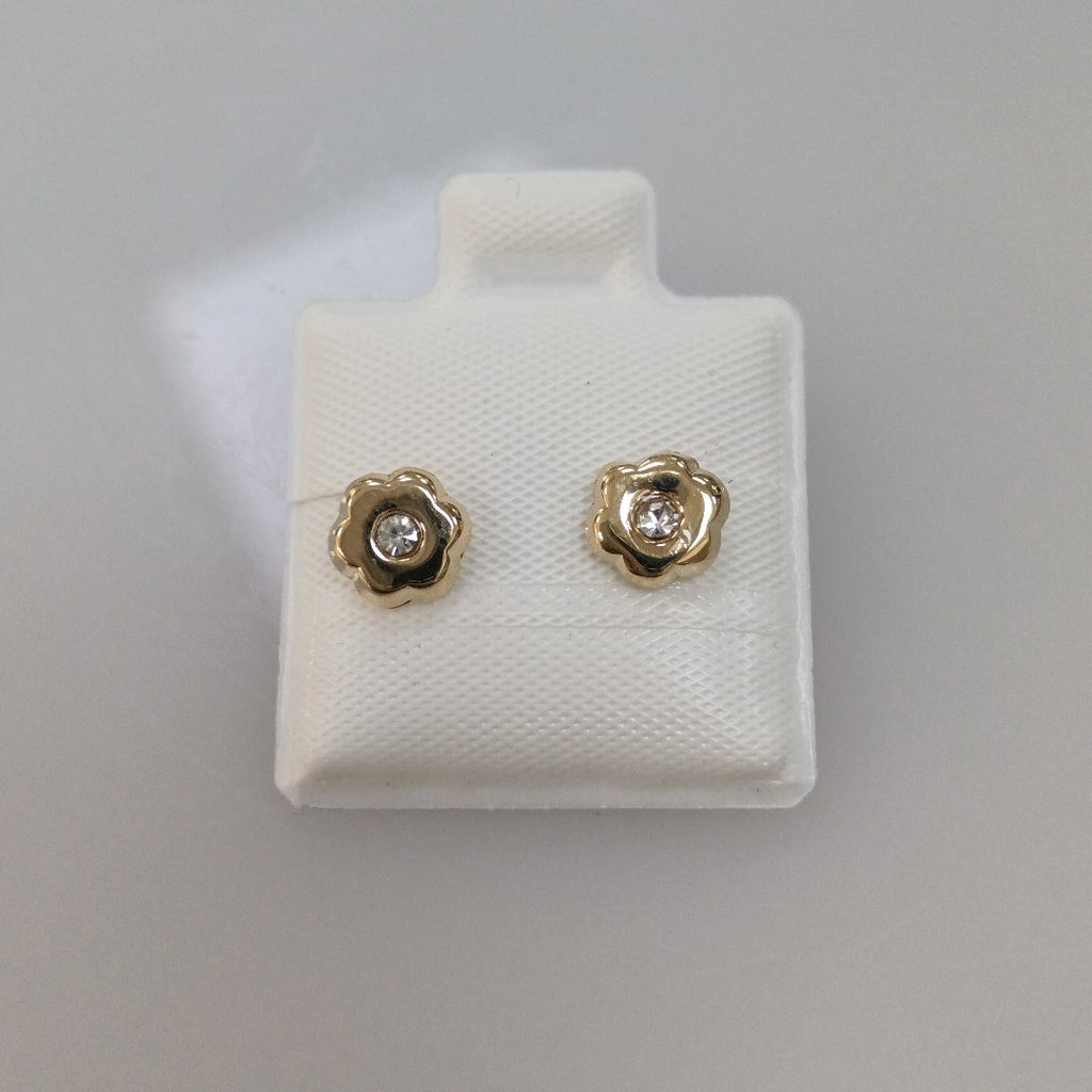 BROQUELES BROQUEL FIG FLOR C CIRCONIA 14K 0.2581 GR (NUEVO)