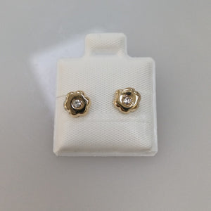 BROQUELES BROQUEL FIG FLOR C CIRCONIA 14K 0.2581 GR (NUEVO)