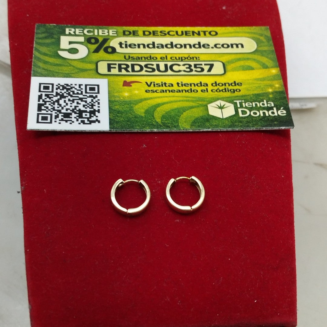 ARRACADAS PAR ORO 14 K 1.2 GRMS (SEMINUEVO)