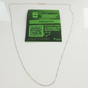 CADENA VENECIANO 14K 55 CM 1.7 GR (NUEVO)
