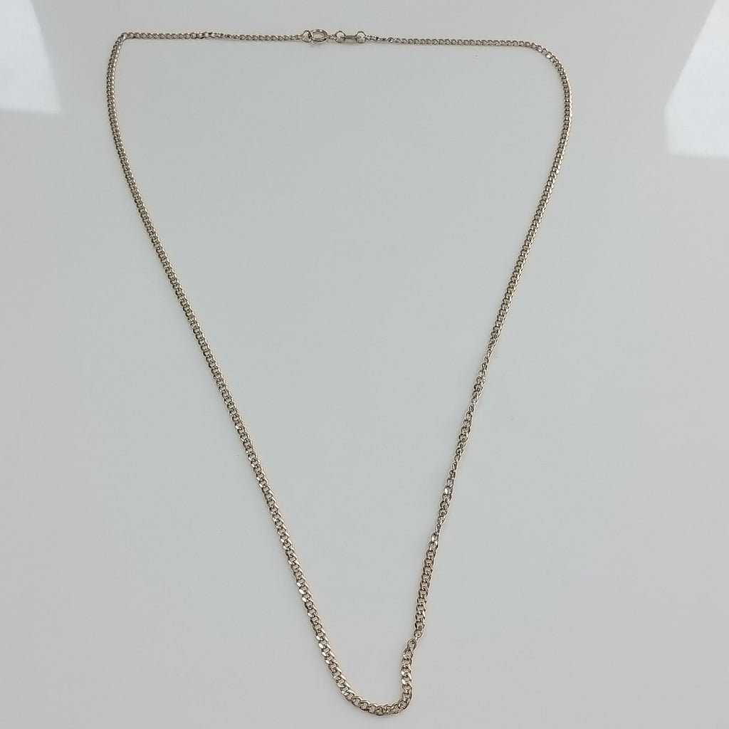 CADENAS TEJIDO BARBADA ORO 10K 50 CM 3.5 GR (NUEVO)