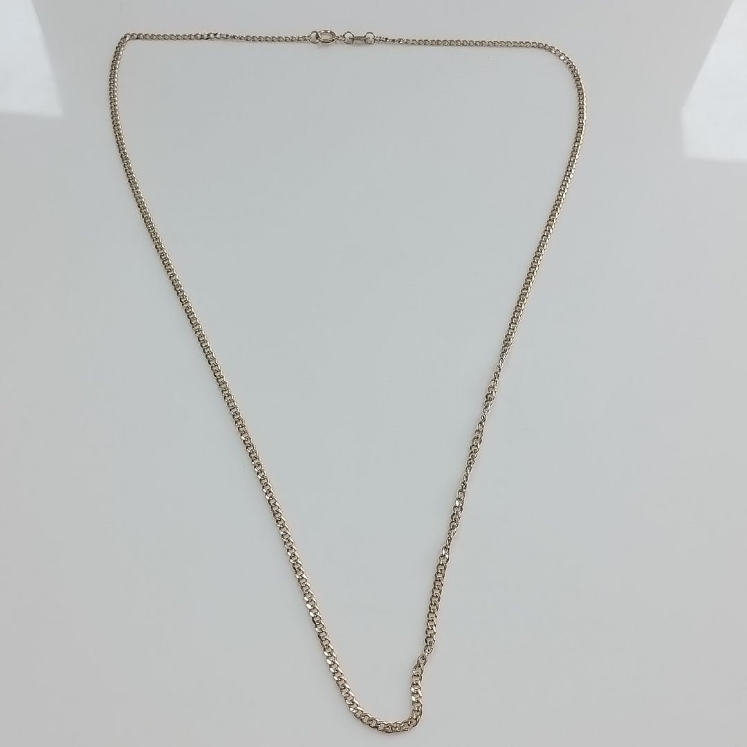 CADENAS TEJIDO BARBADA ORO 10K 50 CM 3.5 GR (NUEVO)