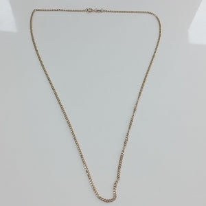 CADENAS TEJIDO BARBADA ORO 10K 50 CM 3.5 GR (NUEVO)