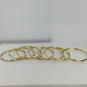 SEMANARIO DE PULSERAS ORO 14 K 32.8 GRMS (SEMINUEVO)