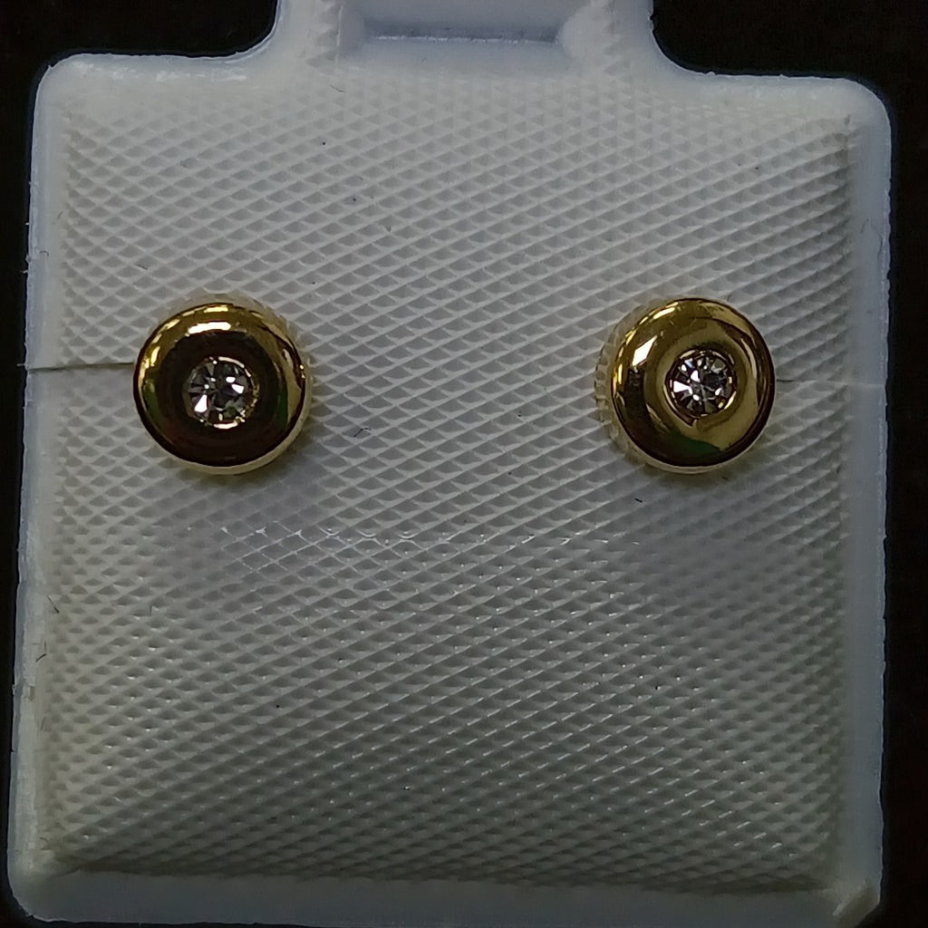 BROQUELES BROQUEL C CIRCONIA 14K 0.27 GR (NUEVO)