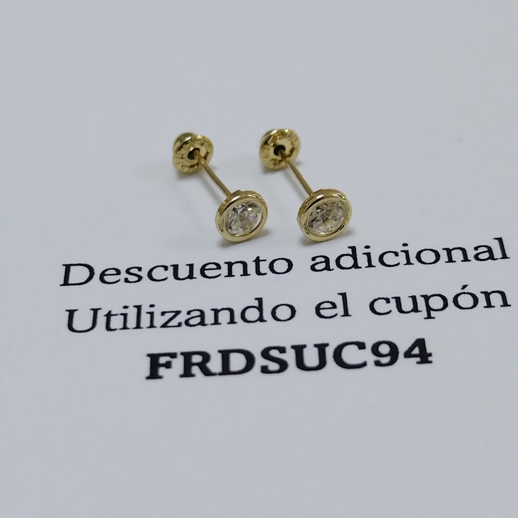 BROQUELES BROQUEL C CIRCONIA 14K 0.1501 GR (NUEVO)