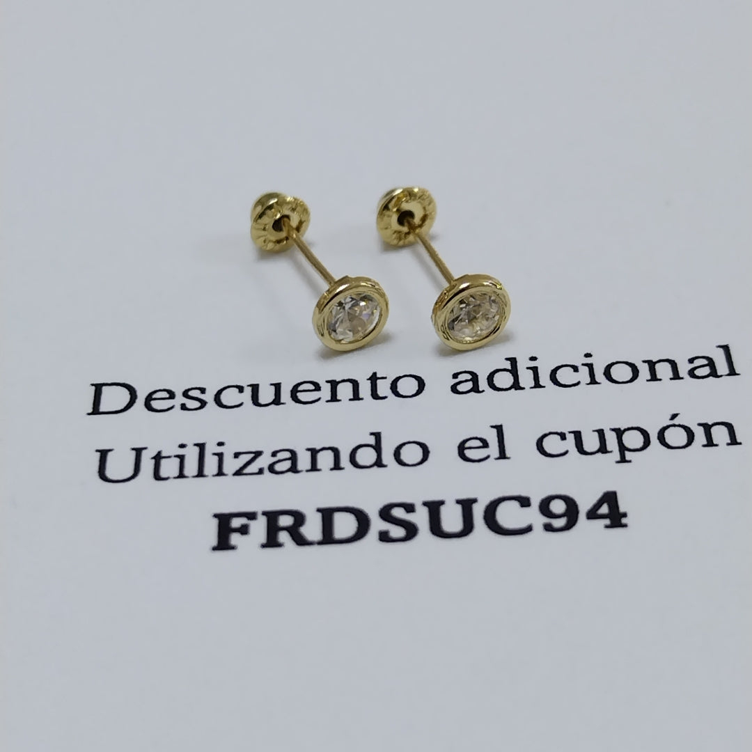 BROQUELES BROQUEL C CIRCONIA 14K 0.1501 GR (NUEVO)