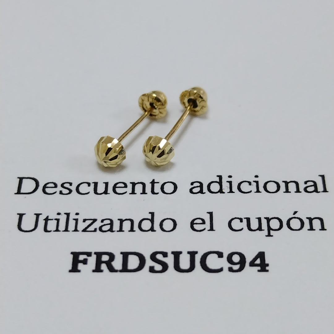 BROQUELES BROQUEL FIG HONGO 14K 0.17 GR (NUEVO)