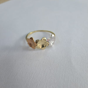 ANILLOS ANILLITO FIG FLORES 10K TALLA 8 1.2 GR (NUEVO)