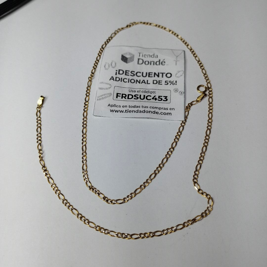 CADENA ORO, RODIADO 10 K 2.9 GRMS (SEMINUEVO)