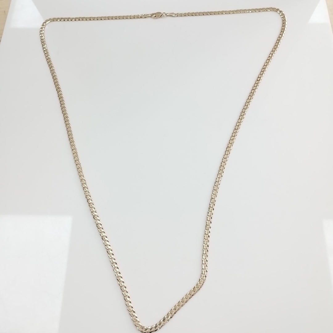 CADENA BARBADA 14K 60 CM 10 GR (NUEVO)