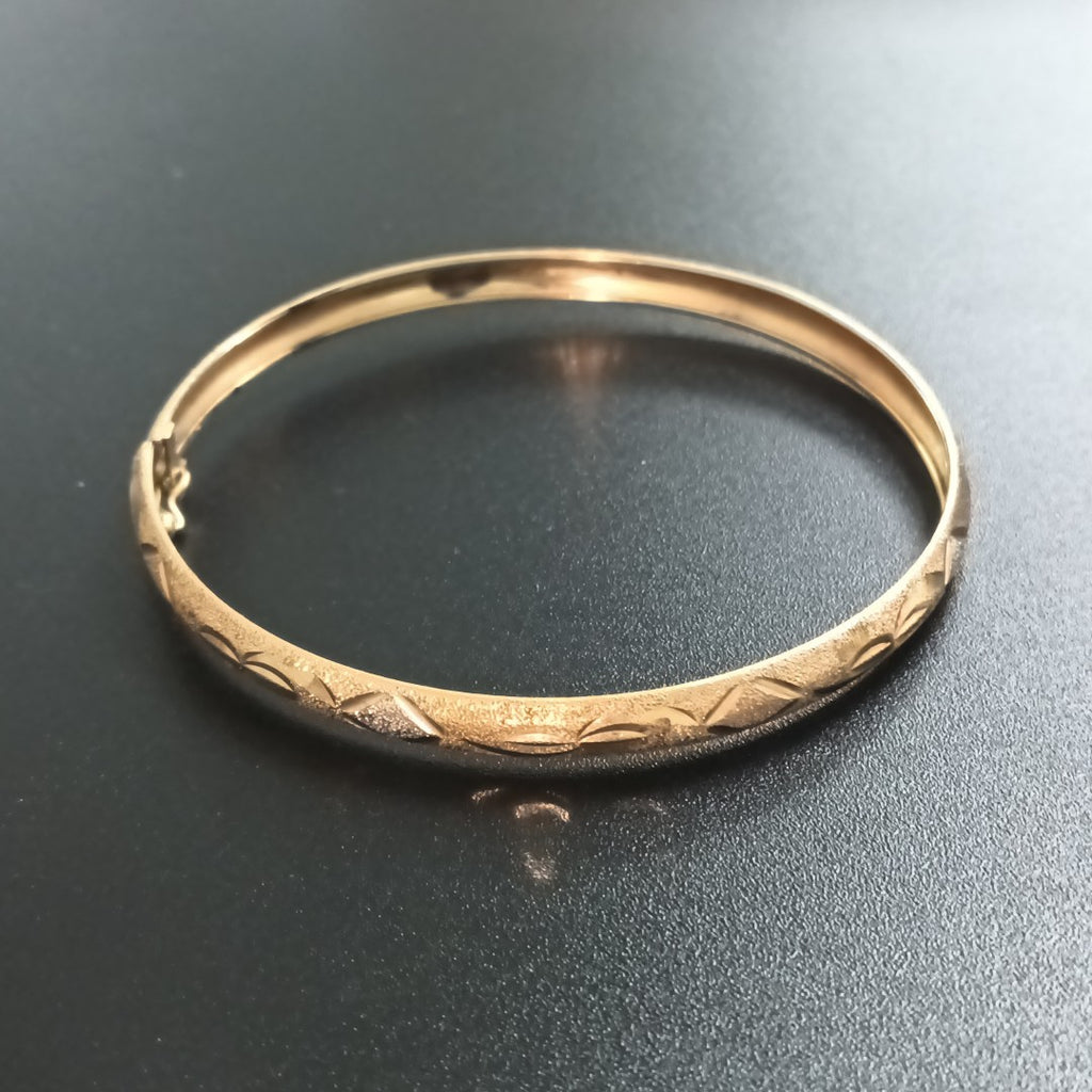 PULSERA RIGIDA ORO 14 K 7,30 GRMS (SEMINUEVO)