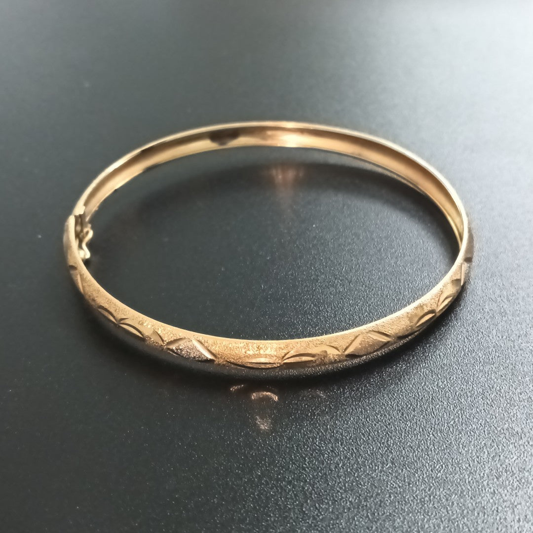 PULSERA RIGIDA ORO 14 K 7,30 GRMS (SEMINUEVO)