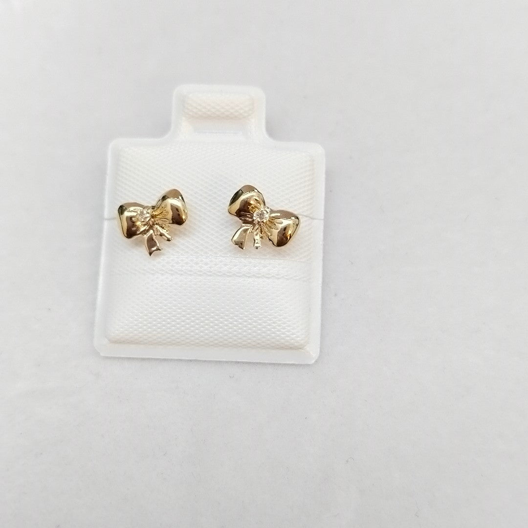BROQUELES BROQUEL FIG MOÑO C CIRCONIA 14K 0.2441 GR (NUEVO)