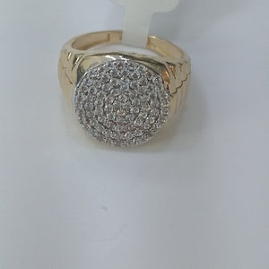 ANILLO C CIRCONIAS 14K 10 TALLA 7.7 GR (NUEVO)