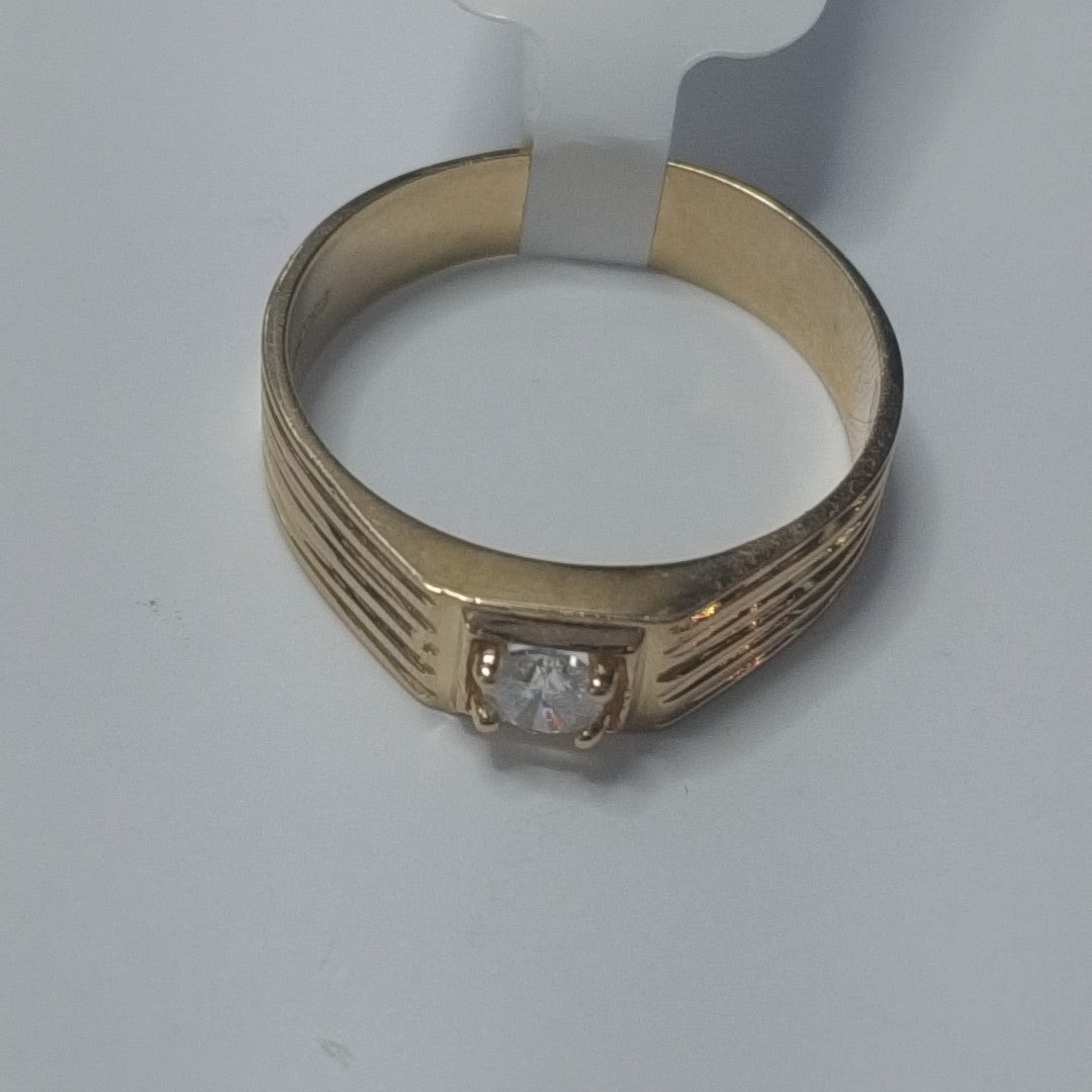 ANILLOS CON CIRCONIA 14K TALLA 10.5 3.9 GR (NUEVO)