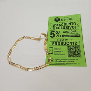PULSERA 3X1 14K 21 CM 4.5 GR (NUEVO)