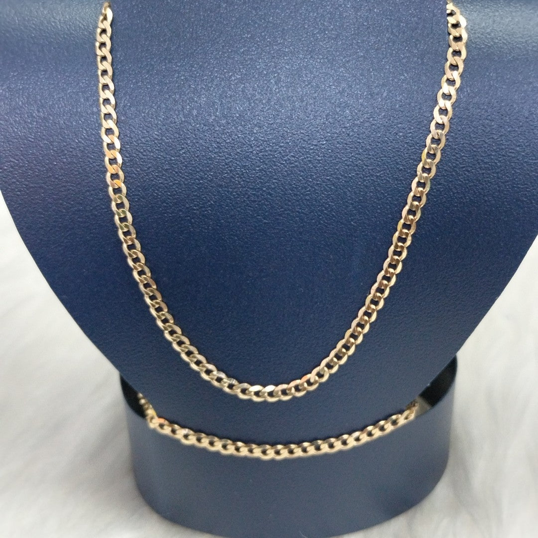 CADENA BARBADA 14K 55 CM 6 GR (NUEVO)