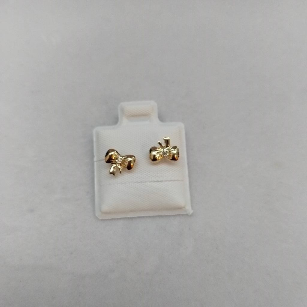 BROQUELES BROQUEL FIG MOÑO C CIRCONIA 14K 0.2441 GR (NUEVO)
