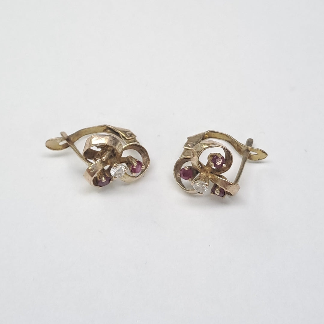 ARETES PAR ORO 10 K 2.5 GRMS (SEMINUEVO)