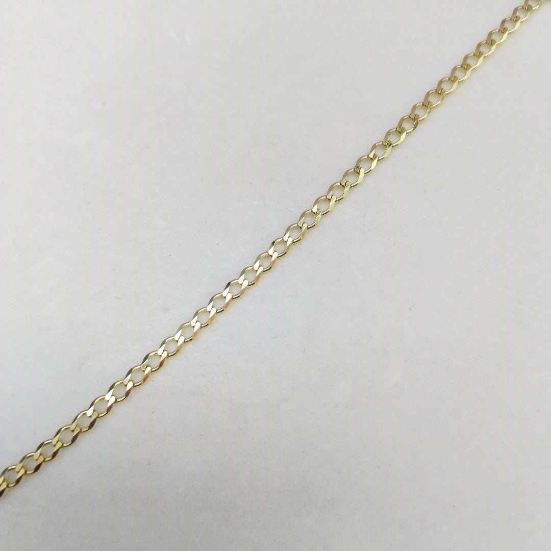 PULSERA TEJIDO BARBADA 14K 21 CM 3.9 GR (NUEVO)