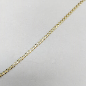 PULSERA TEJIDO BARBADA 14K 21 CM 3.9 GR (NUEVO)