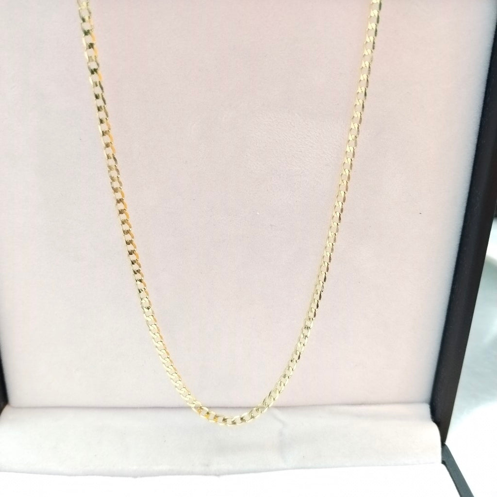CADENA TEJIDO BARBADA 14K 60 CM 8.9 GR (NUEVO)