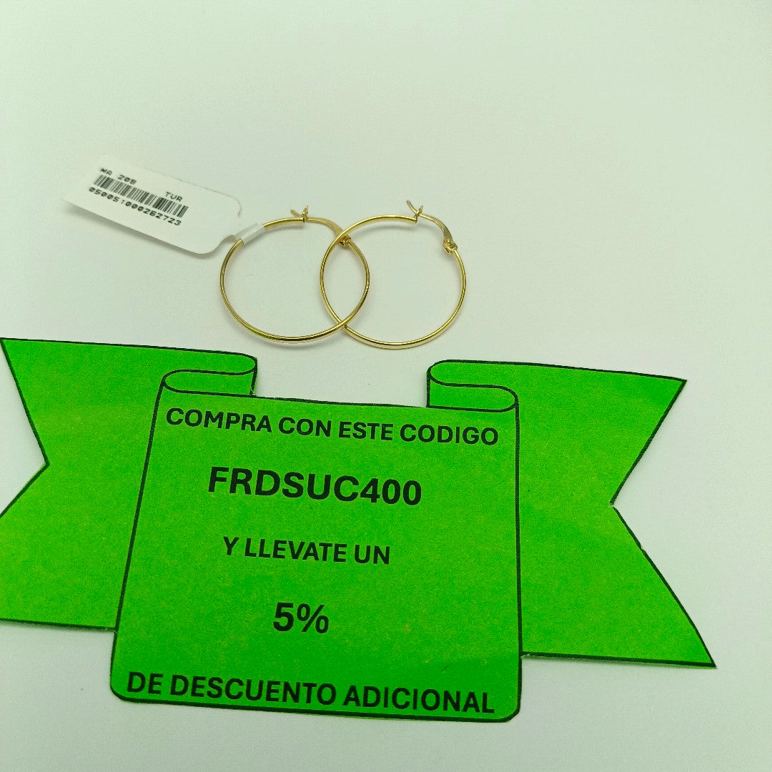 ARRACADAS ORO 10K 1.1 (NUEVO)