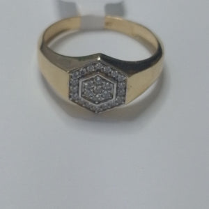 ANILLO C CIRCONIAS 14K 12 TALLA 4.1 GR (NUEVO)