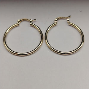 ARETES TEJIDO ARRACADAS LISAS 14K 1.6 GR (NUEVO)