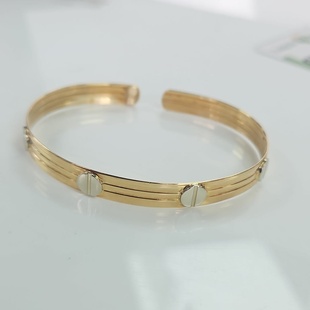 PULSERA RIGIDA ORO 14 K 9,70 GRMS (SEMINUEVO)