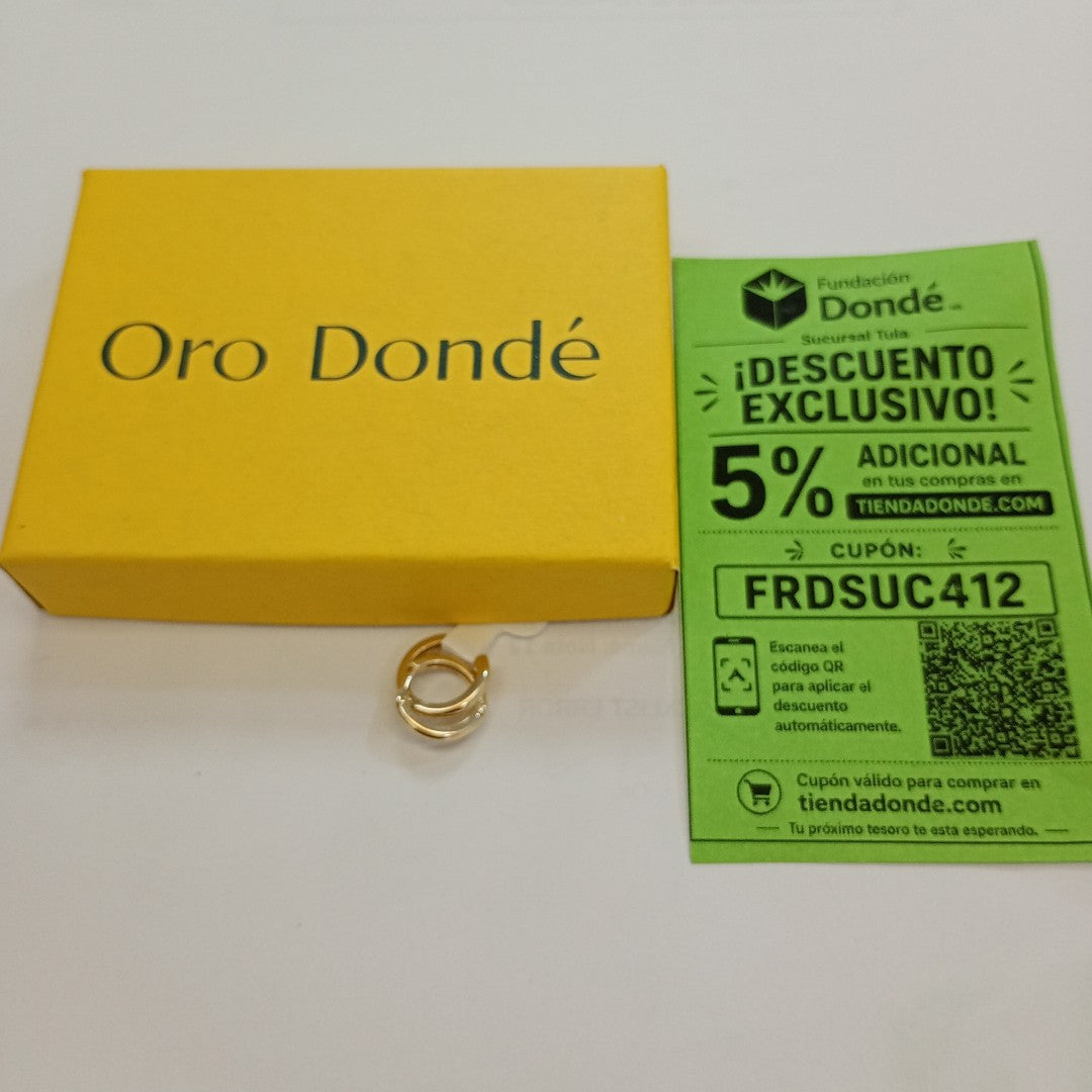 ARETES ARRACADAS LISAS 10K 1.2 GR (NUEVO)