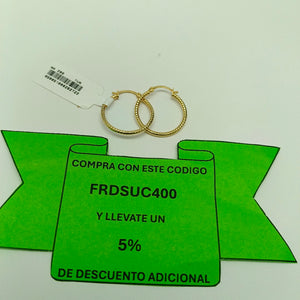 ARRACADAS ORO 10K 1.9 (NUEVO)