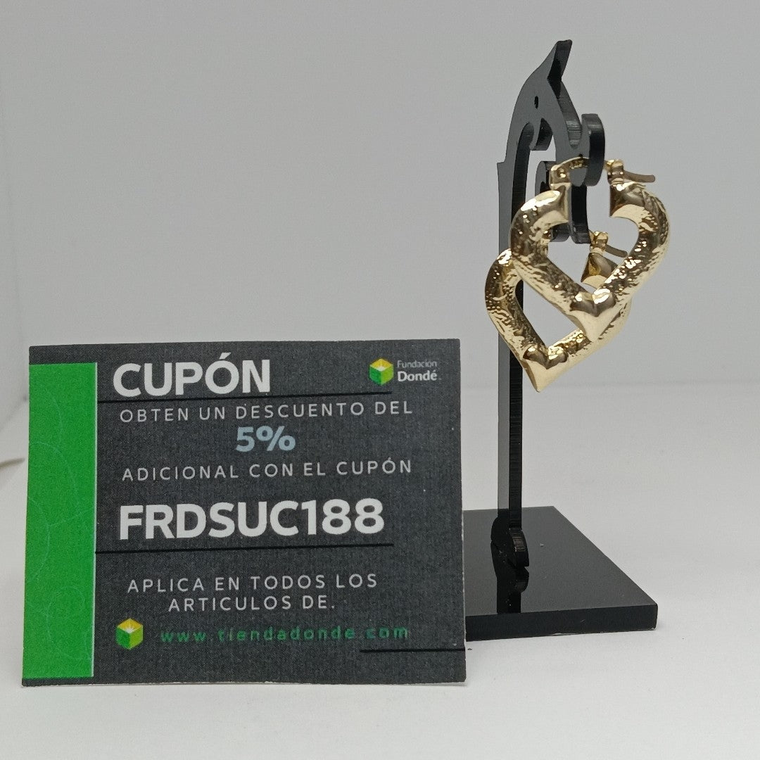 ARETES ARRACADAS 14K 1.8 GR (NUEVO)