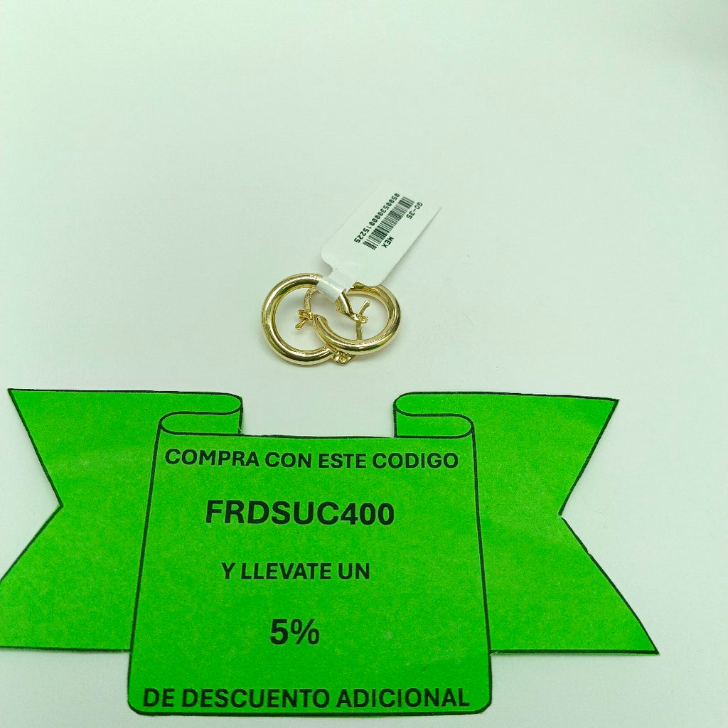 ARETES ARRACADAS 14K 1.5 GR (NUEVO)