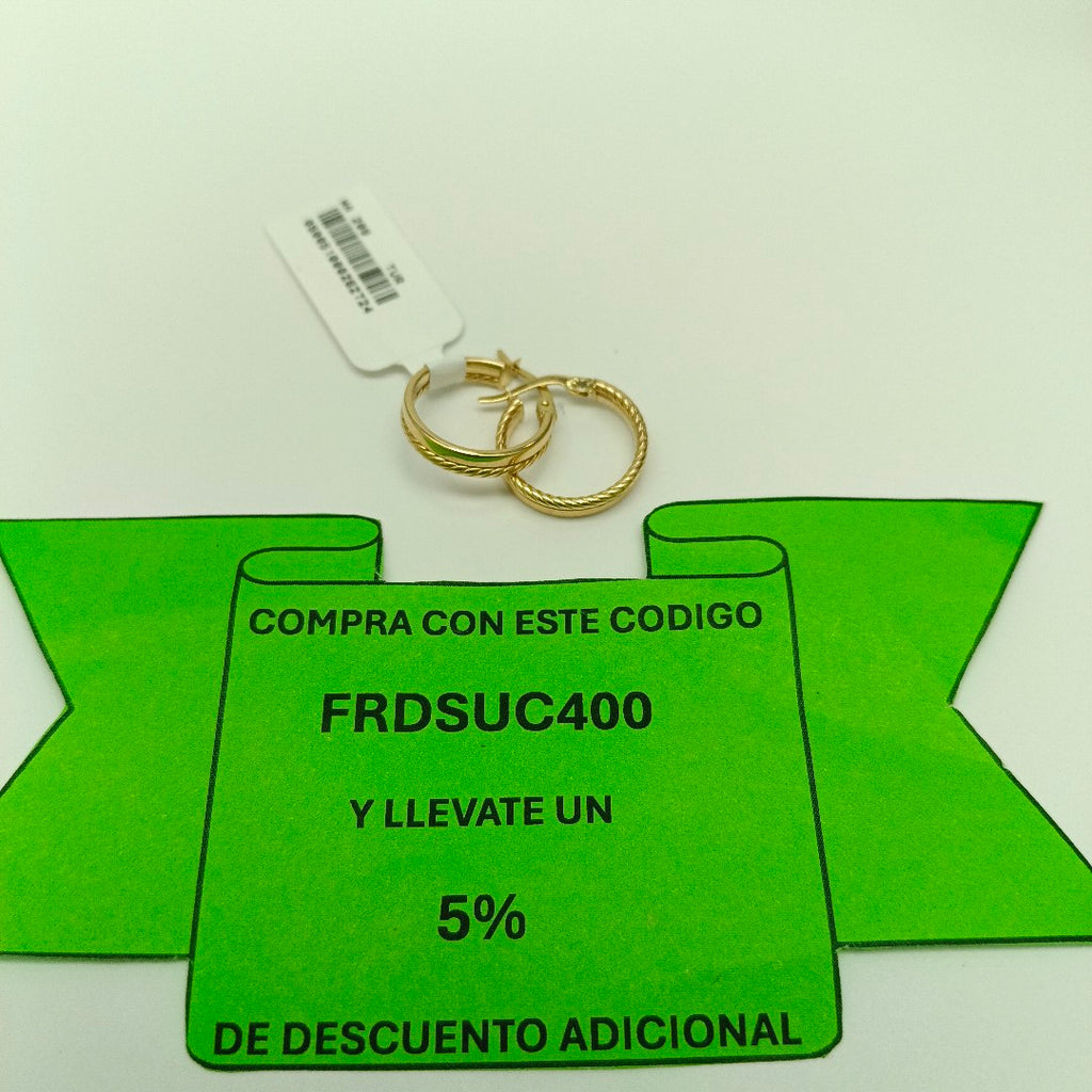 ARRACADAS ORO 10K 1.7 (NUEVO)