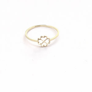 ANILLOS ANILLITO FIG TREBOL 10K TALLA 9 0.9 GR (NUEVO)