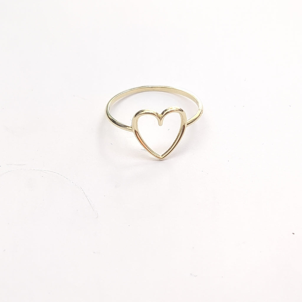 ANILLOS ANILLITO FIG CORAZON 10K TALLA 9 0.9 GR (NUEVO)