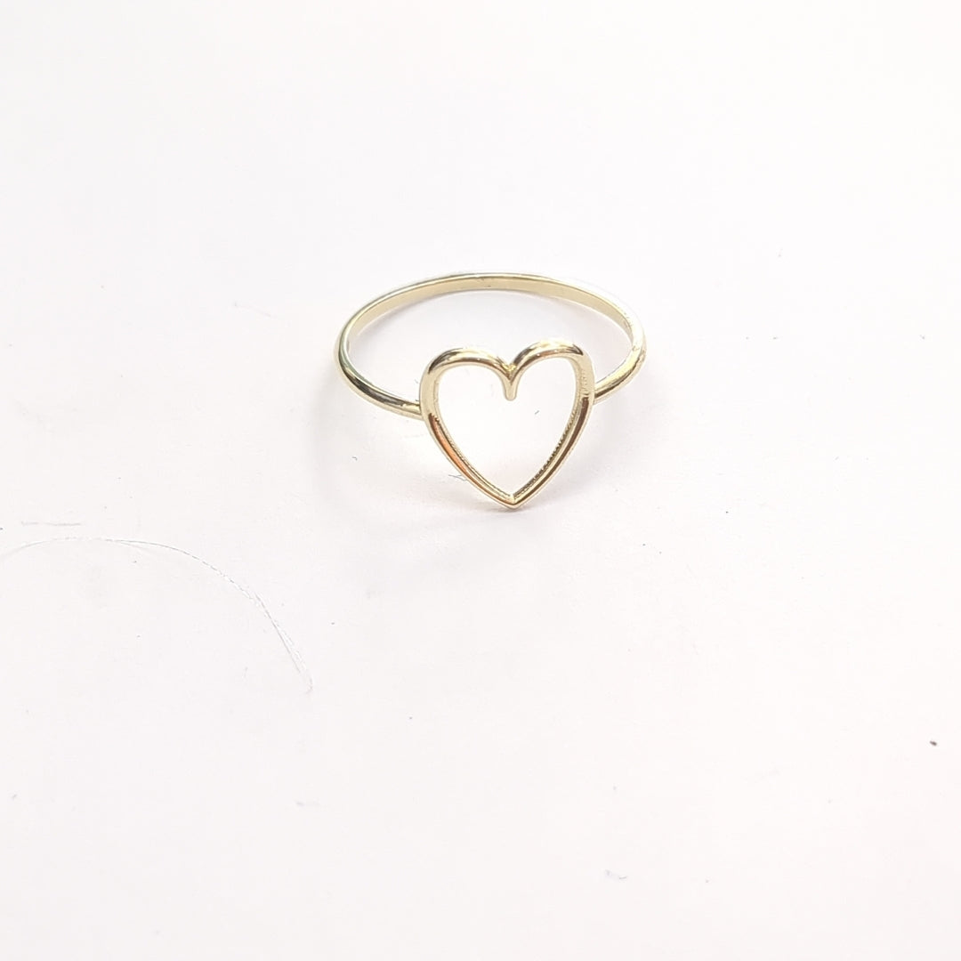 ANILLOS ANILLITO FIG CORAZON 10K TALLA 9 0.9 GR (NUEVO)
