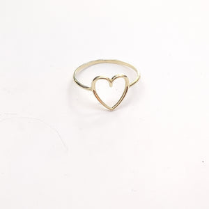 ANILLOS ANILLITO FIG CORAZON 10K TALLA 9 0.9 GR (NUEVO)