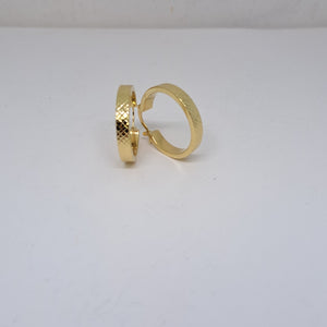 ARETES TEJIDO ARRACADAS FACETADAS 14K 2.9 GR (NUEVO)