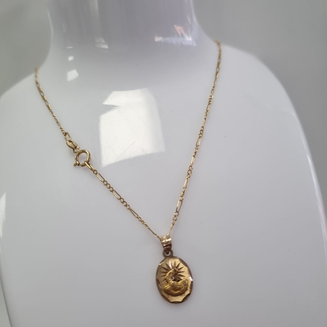 CADENA, DIJE ORO 10 K 1.7 GRMS (SEMINUEVO)