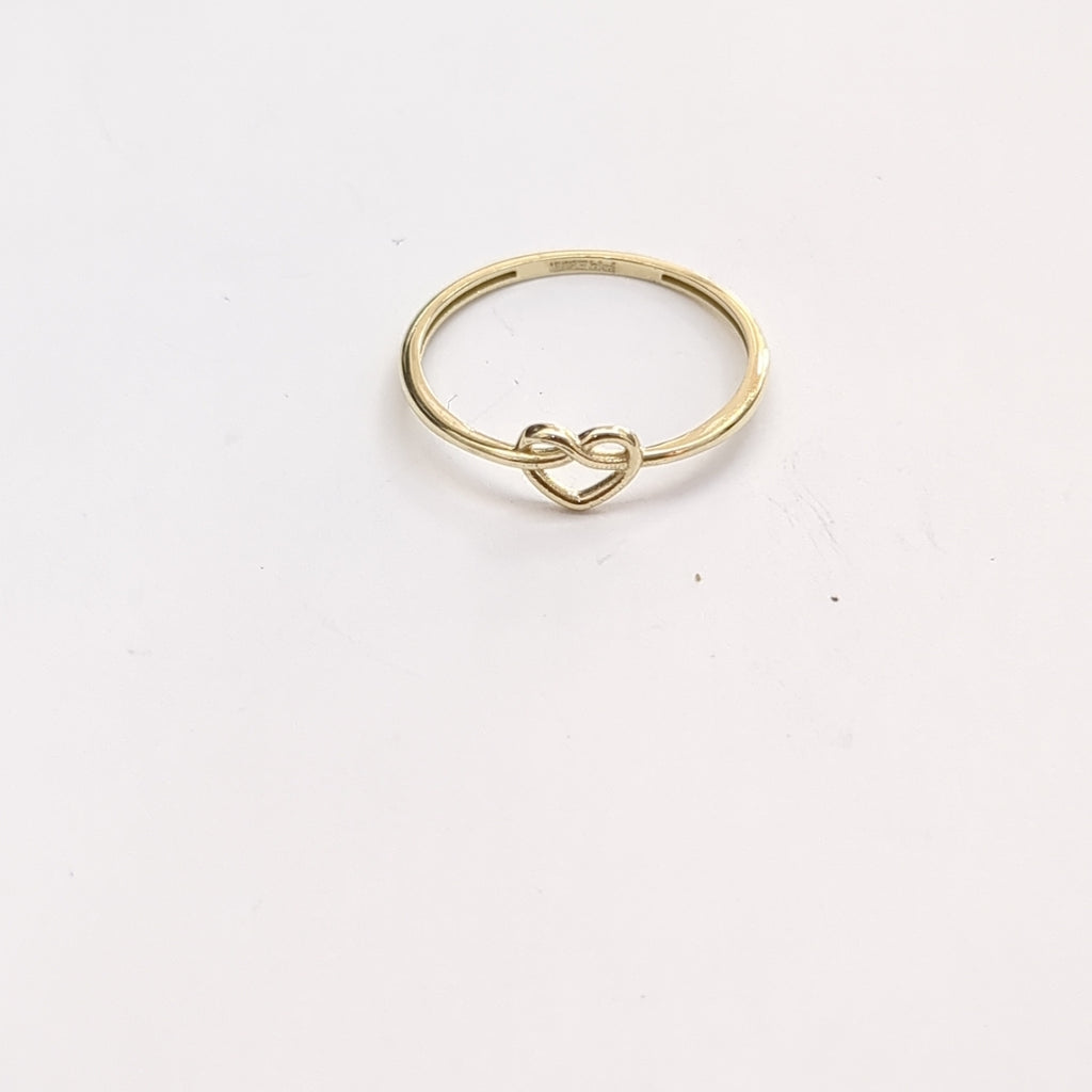ANILLOS ANILLITO FIG CORAZON 10K TALLA 8 0.8 GR (NUEVO)
