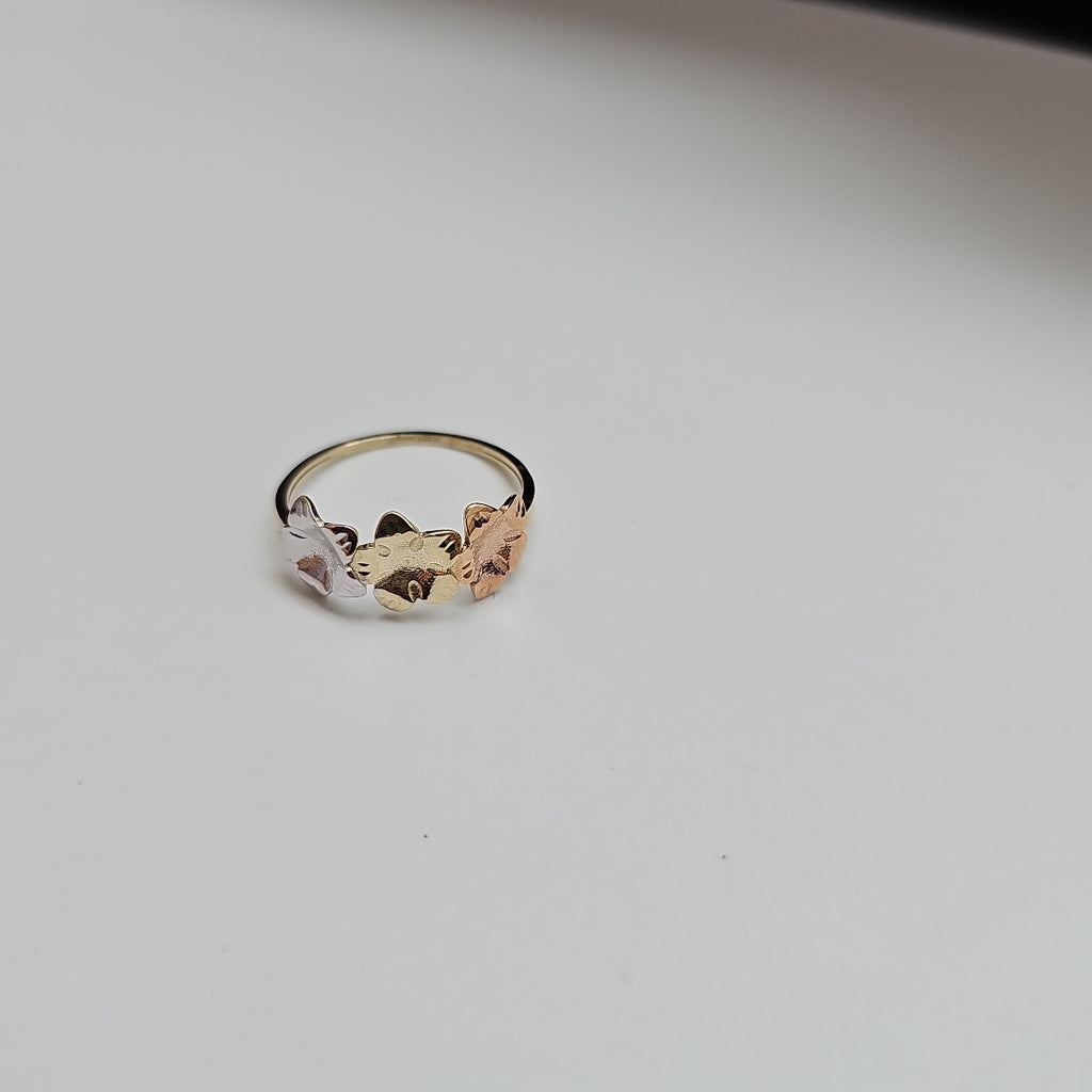 ANILLOS ANILLITO FIG FLORES 10K TALLA 7 1.2 GR (NUEVO)